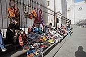 Arequipa, spontaneous artisan market in the courtyard of San Francisco church